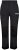 Ulla Popken HYPRAR Multifunctional Durable Inset Trekking Pants Black - Traperice & Hlače u Velikim Veličinama – Plus Size - 