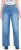 Ulla Popken Extra Wide Leg Stretch Fit Jeans Light Blue - Traperice & Hlače u Velikim Veličinama – Plus Size - 