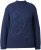 Ulla Popken Textured Glitter Embroidery Oversized Sweater Ink Blue - Puloveri & dukserice - 