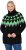 Ulla Popken Neon Alpine Pattern Long Sleeve Turtleneck Sweater Apple Green - Puloveri & dukserice - 