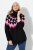Ulla Popken Neon Alpine Pattern Long Sleeve Turtleneck Sweater Light Pink - Puloveri & dukserice - Udobne dukserice, hoodice i pletenina