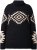 Ulla Popken Aztec Pattern Turtleneck Sweater Black - Puloveri & dukserice - 