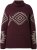 Ulla Popken Aztec Pattern Turtleneck Sweater Plum - Puloveri & dukserice - 
