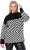 Ulla Popken Graphic Stripe Long Sleeve Turtleneck Sweater Black - Puloveri & dukserice - 