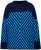 Ulla Popken Graphic Stripe Long Sleeve Turtleneck Sweater Navy - Puloveri & dukserice - 