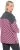 Ulla Popken Graphic Stripe Long Sleeve Turtleneck Sweater Flamingo - Puloveri & dukserice - 