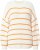 Ulla Popken Oversized Striped Balloon Sleeve Sweater Off-White - Puloveri & dukserice - 