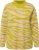 Ulla Popken Zebra Print Mock Turtleneck Long Sleeve Sweater Yellow Green - Puloveri & dukserice - 
