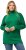 Ulla Popken Contrast Braid Turtleneck Sweater Emerald Green - Puloveri & dukserice - 