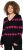 Ulla Popken Heart Print Long Sleeve V-Neck Sweater Black - Puloveri & dukserice - 