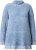 Ulla Popken Blanket Stitch Oversized Turtleneck Sweater Dove Blue - Puloveri & dukserice - 