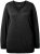Ulla Popken Soft Fine Knit Pullover V-Neck Sweatshirt Black - Puloveri & dukserice - 