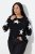 Ulla Popken Glitter Stars Soft Knit Sweater Black - Puloveri & dukserice - Udobne dukserice, hoodice i pletenina