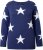 Ulla Popken Glitter Stars Soft Knit Sweater Blue - Puloveri & dukserice - 