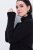 Ulla Popken Turtleneck Sweater with Ribbed Inserts Black - Puloveri & dukserice - Udobne dukserice, hoodice i pletenina