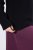 Ulla Popken Turtleneck Sweater with Ribbed Inserts Black - Puloveri & dukserice - Udobne dukserice, hoodice i pletenina