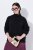 Ulla Popken Turtleneck Sweater with Ribbed Inserts Black - Puloveri & dukserice - Udobne dukserice, hoodice i pletenina