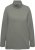 Ulla Popken Turtleneck Ribbed Trim Long Sleeve Sweater Grey - Puloveri & dukserice - 