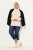 Ulla Popken Turtleneck Ribbed Trim Long Sleeve Sweater Nature Melange - Puloveri & dukserice - Udobne dukserice, hoodice i pletenina