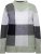 Ulla Popken Grand Check Long Sleeve Sweater Sage Green - Puloveri & dukserice - 