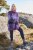 Ulla Popken Grand Check Long Sleeve Sweater Violet - Puloveri & dukserice - 