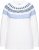 Ulla Popken Norwegian-Inspired Long Sleeve Knit Sweater Snow White - Puloveri & dukserice - 