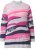Ulla Popken Landscape Stripe Sweater Light Grey Melange - Puloveri & dukserice - 