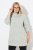 Ulla Popken Space Yarn Oversized Turtleneck Sweater Light Grey Melange - Puloveri & dukserice - Udobne dukserice, hoodice i pletenina