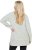 Ulla Popken Space Yarn Oversized Turtleneck Sweater Light Grey Melange - Puloveri & dukserice - 