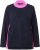 Ulla Popken Color Block Long Sleeve Sweater Ink Blue - Puloveri & dukserice - 