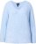 Ulla Popken Long Sleeve V-Neck Ribbed Knit Sweater Light Blue - Puloveri & dukserice - 