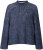 Ulla Popken Striped Wool Blend Turtleneck Sweater Ink Blue - Puloveri & dukserice - 