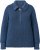 Ulla Popken Two-Tone Mixed Knit Troyer Collar Sweater Navy - Puloveri & dukserice - 