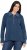Ulla Popken Two-Tone Mixed Knit Troyer Collar Sweater Navy - Puloveri & dukserice - 