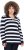 Ulla Popken Striped Polo Collar Long Sleeve Sweater Navy - Puloveri & dukserice - 