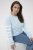 Kaffe Curve Mila Sweatshirt Nantucket Breeze Blue - Dukserice - 