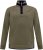 D555 Leicester 2 Quarter Neck Fleece Sweatshirt Khaki - Puloveri & dukserice - Muške Puloveri & dukserice veliki brojevi