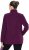 Ulla Popken Modular Fleece Zip Front Jacket Dark Cherry - Puloveri & dukserice - 