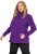 Ulla Popken Modular Fleece Zip Front Jacket Dark Plum - Puloveri & dukserice - 