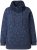 Ulla Popken Teddy Collar Printed Sweatshirt Navy - Puloveri & dukserice - 