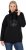 Ulla Popken Rhinestone Snowflake Turtleneck Sweatshirt Black - Puloveri & dukserice - 