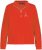Ulla Popken PARIS Theme Zip Neck Sweatshirt Light Red - Puloveri & dukserice - 