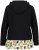 Ulla Popken Ruffle Hem A-line Fit Hooded Sweatshirt Black - Puloveri & dukserice - 