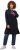 Ulla Popken Extra Long Abstract Graphic Hoodie Navy - Puloveri & dukserice - 