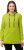 Ulla Popken GLOW Lettered Collared Sweatshirt Apple Green - Puloveri & dukserice - 