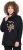 Ulla Popken Sparkling Candy Cane Graphic Sweatshirt Black - Puloveri & dukserice - 