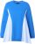 Ulla Popken Pinstripe Gore Long Sleeve Sweatshirt Peacock Blue - Puloveri & dukserice - 