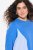 Ulla Popken Pinstripe Gore Long Sleeve Sweatshirt Peacock Blue - Puloveri & dukserice - Udobne dukserice, hoodice i pletenina