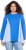 Ulla Popken Pinstripe Gore Long Sleeve Sweatshirt Peacock Blue - Puloveri & dukserice - 