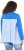 Ulla Popken Pinstripe Gore Long Sleeve Sweatshirt Peacock Blue - Puloveri & dukserice - 